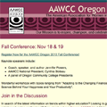 American Association for Women in Community Colleges - Oregon Chapter